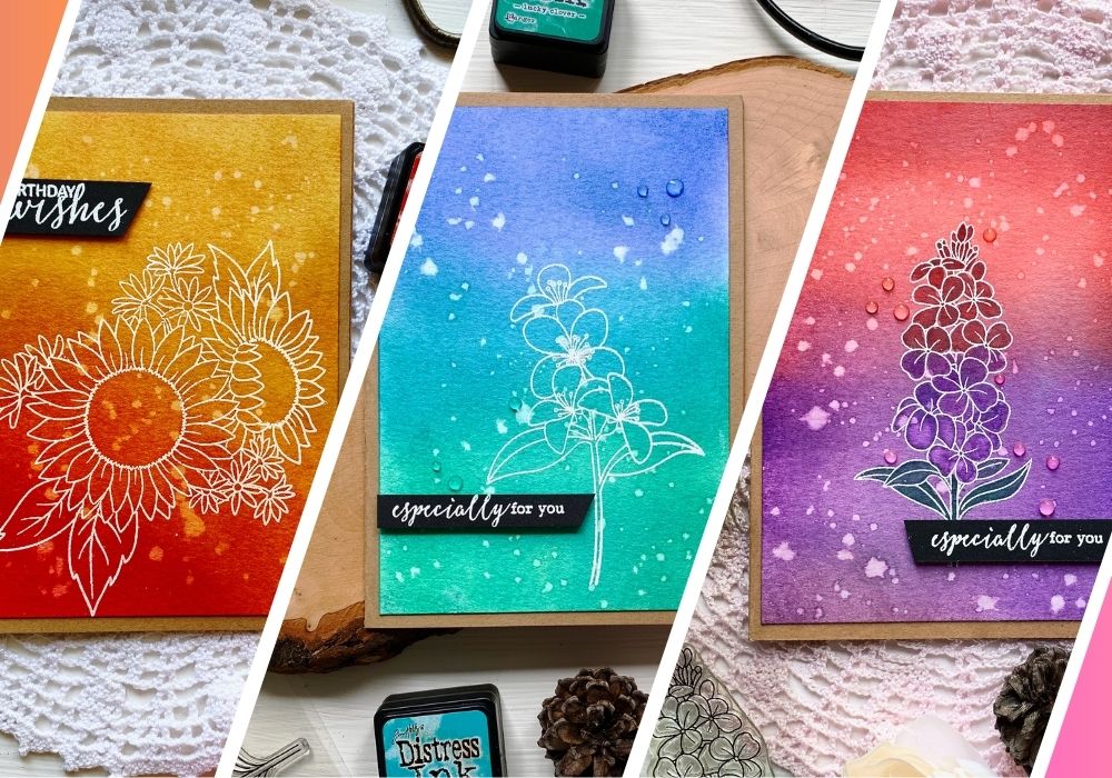 Distress Ink Colour Combination Ideas for Fun Backgrounds