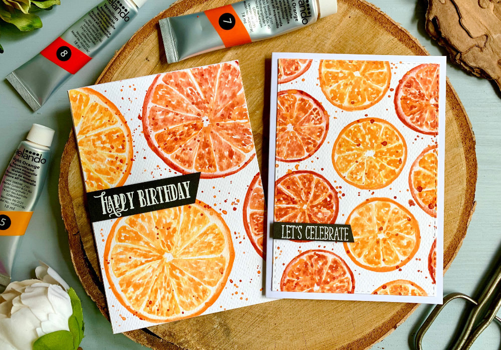 Learn how to paint simple citrus slice using watercolours and create a fun and summery Happy Birthday card.