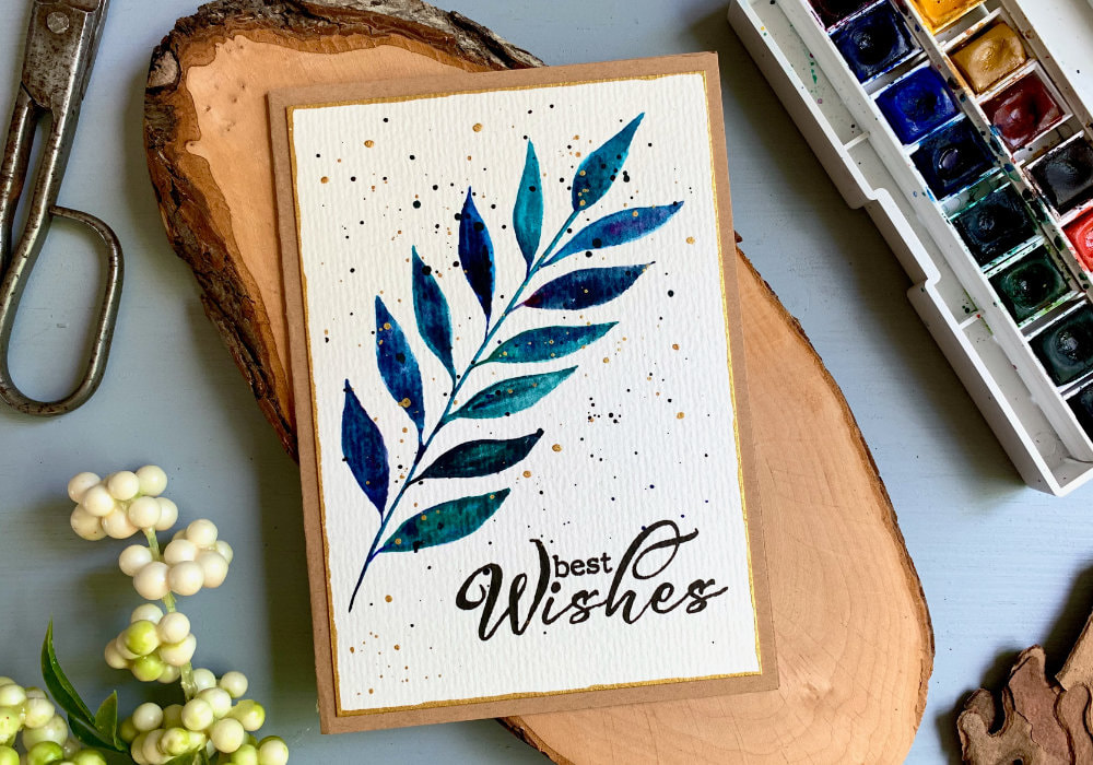 Learn how to paint a very simple brunch with leaves, mixing multiple watercolours and making a budget friendly handmade Birthday card. Perfect for beginners!
