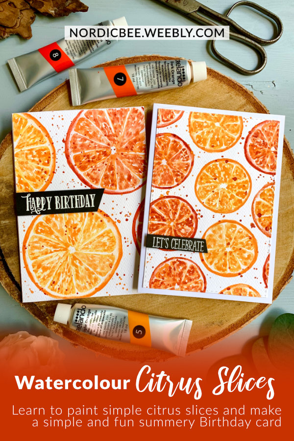Learn how to paint simple citrus slice using watercolours and create a fun and summery Happy Birthday card. -----