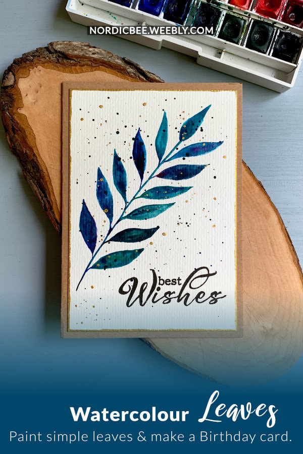 Learn how to paint a very simple brunch with leaves, mixing multiple watercolours and making a budget friendly handmade Birthday card. Perfect for beginners!
